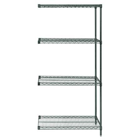 Quantum Storage Systems Add-On Kit 12"X36"X63", Proform, Green Epoxy AD63-1236P
